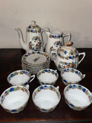 Juego de té porcelana vintage