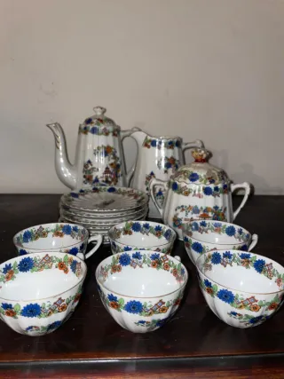 Juego de té porcelana vintage