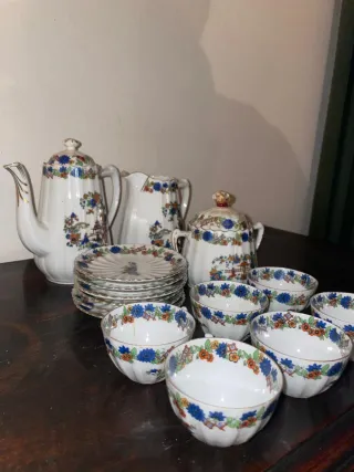Juego de té porcelana vintage