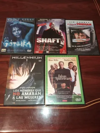 Lote 5 Películas DVD: Gothika, Shaft, Truman, Mill