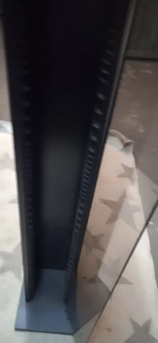 Mueble archivador CD cristal y metal