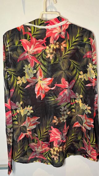 Blusa Guess floral manga larga