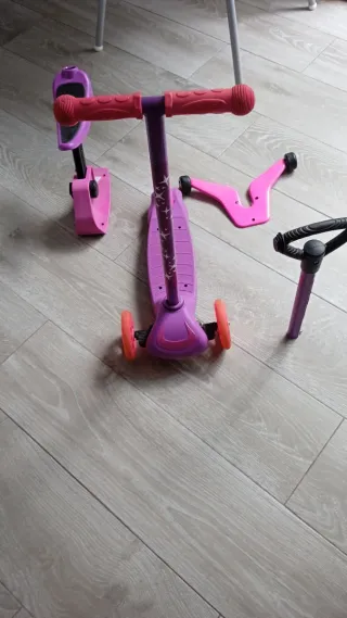 Patinete infantil 3 ruedas morado