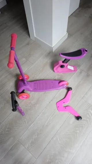 Patinete infantil 3 ruedas morado