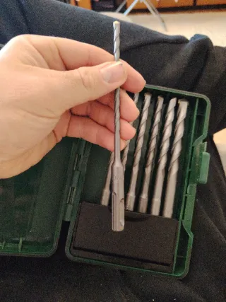 Brocas para pared con estuche