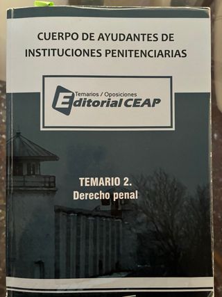 Temario ayudantes de instituciones penitenciarias