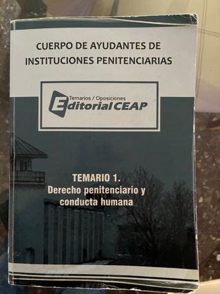 Temario ayudantes de instituciones penitenciarias