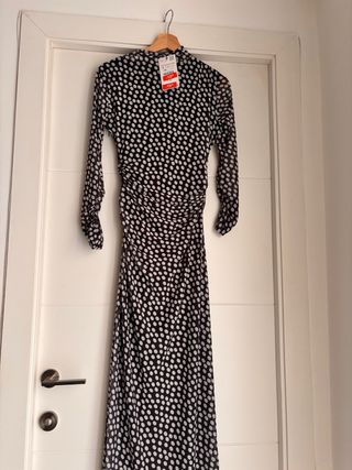 Vestido largo Zara lunares