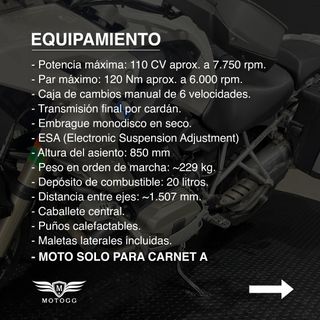BMW R1200 GS - 2010, 66.378 km y 1 AÑO DE GARANTÍA