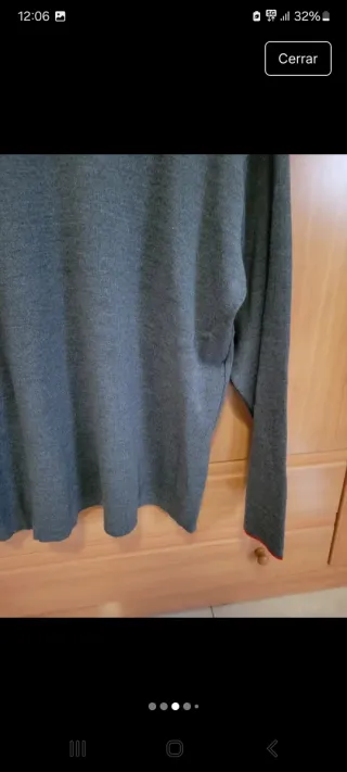 Jersey L.A. COMPANY gris cuello redondo talla S