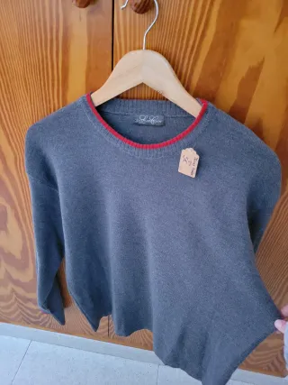 Jersey L.A. COMPANY gris cuello redondo talla S