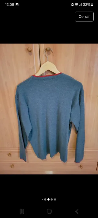 Jersey L.A. COMPANY gris cuello redondo talla S