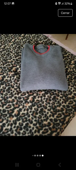 Jersey L.A. COMPANY gris cuello redondo talla S