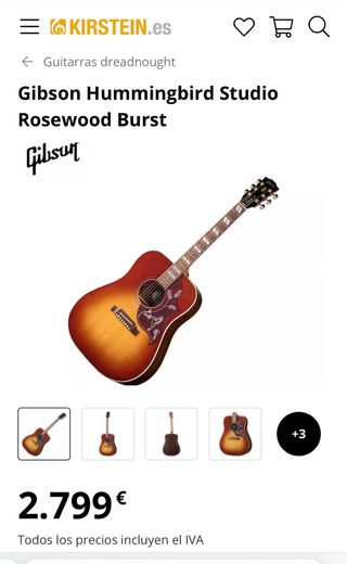 Guitarra Acústica Gibson Hummingbird