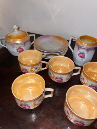 Juego de té porcelana vintage