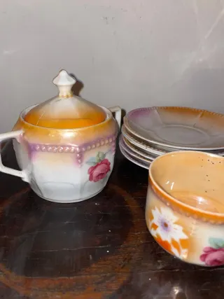 Juego de té porcelana vintage