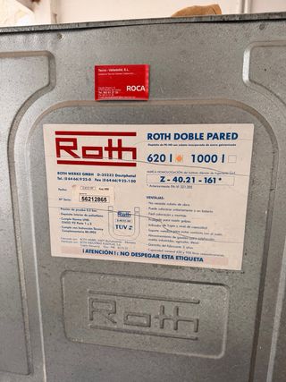 Depósito Roth Duo System 620L