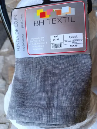 Manta Mila Rosa y Funda Cojín Gris