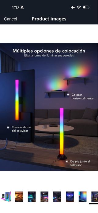 Govee RGBIC Light Bars, 15 Inch with Dual Beads Sm