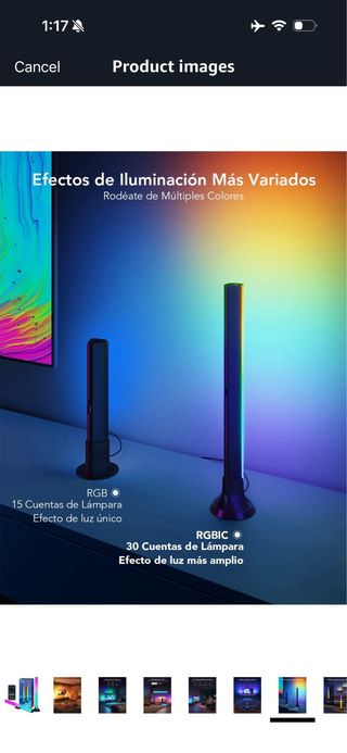 Govee RGBIC Light Bars, 15 Inch with Dual Beads Sm