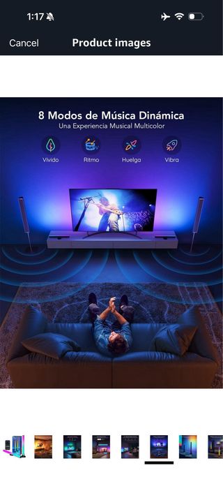 Govee RGBIC Light Bars, 15 Inch with Dual Beads Sm