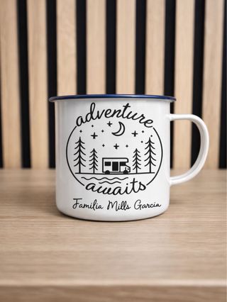Taza para camping personalizada