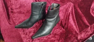 Botines negros tacón fino