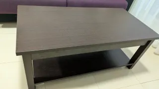 Mesa elevable madera y metal 50 x 100. Altura 42