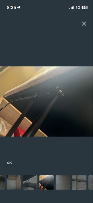 Canapé abatible 135x190 beige/marrón