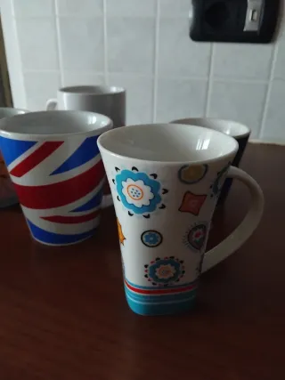 Set 6 tazze mug in porcellana