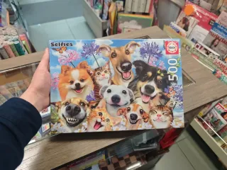 Puzzle Educa 500 piezas Selfies Animales