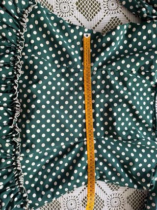 Vestido Flamenca Verde Lunares