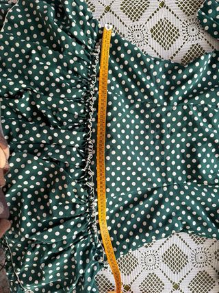 Vestido Flamenca Verde Lunares