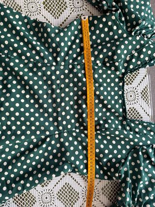 Vestido Flamenca Verde Lunares