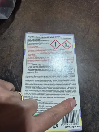 Foglietti Antitarme Zz Paff Lavanda