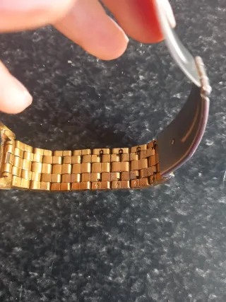 Reloj Pura Alegría Dorado y Turquesa
