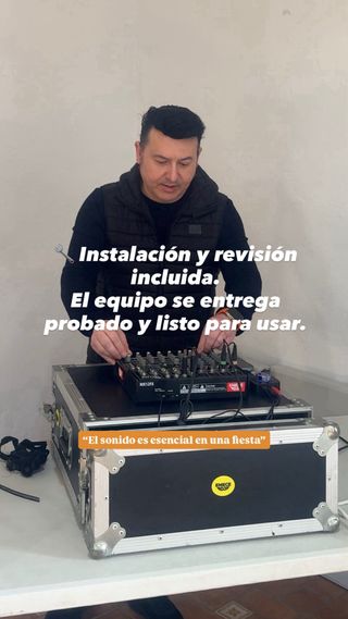 Alquiler de equipo de sonido para fiestas pequeñas
