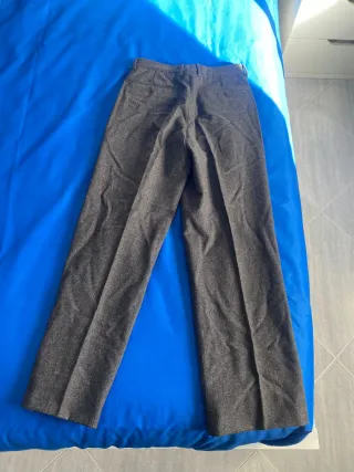 Pantaloni uomo in lana 100% grigi