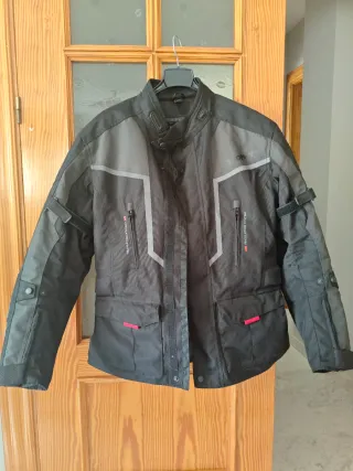Chaqueta Moto XL Negra/Gris Touring