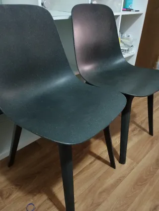 Juego de 2 sillas negras