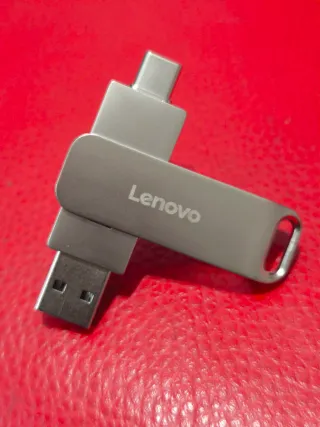 Lenovo USB 2TB Metallo USB 3.2 Pendrive Memoria