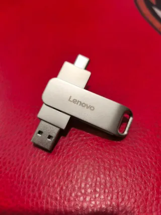 Lenovo USB 2TB Metallo USB 3.2 Pendrive Memoria