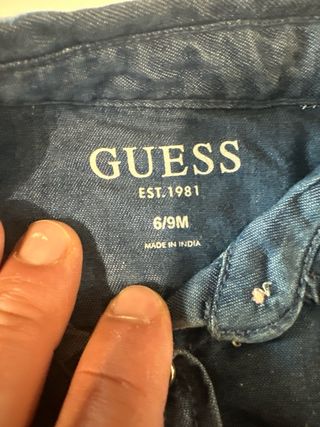 Guess Vestito Jeans e Rosa Bambina