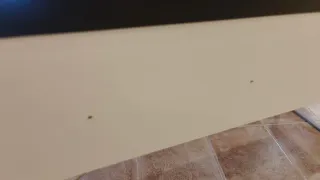 Mesa Escritorio Oficina Ikea Negro/Blanco/Marrón