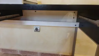 Mesa Escritorio Oficina Ikea Negro/Blanco/Marrón