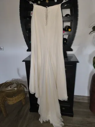 Traje de Novia Falda y Corpiño color crema