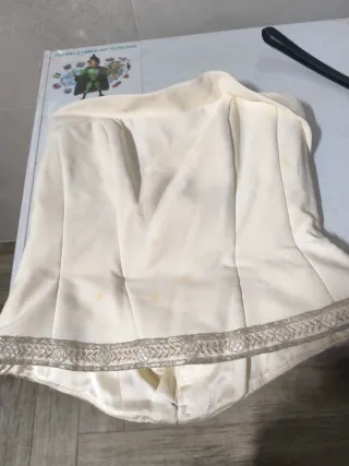 Traje de Novia Falda y Corpiño color crema