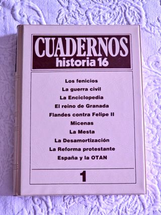 Revistas Cuadernos Historia 16 , Tomo 1o con tapas