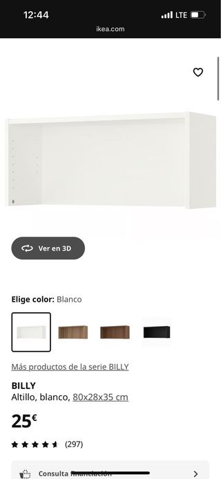 2 Librerías Billy con Módulo Extensión