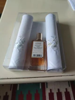 Estuche Perfume Saphir Golden Veil + 2 Pañuelos